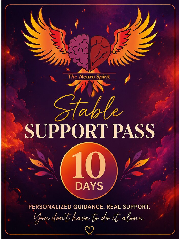 Stable Support Pass — 10 days. Personalized guidance. Real support. You don't have to do it alone.