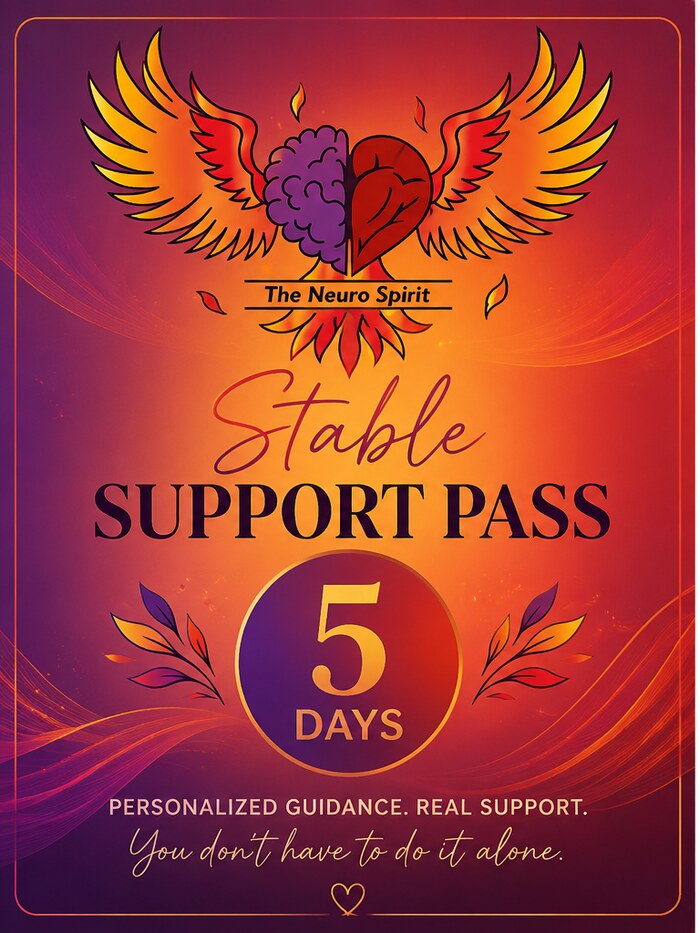 Stable Support Pass — 5 days. Personalized guidance. Real support. You don't have to do it alone.